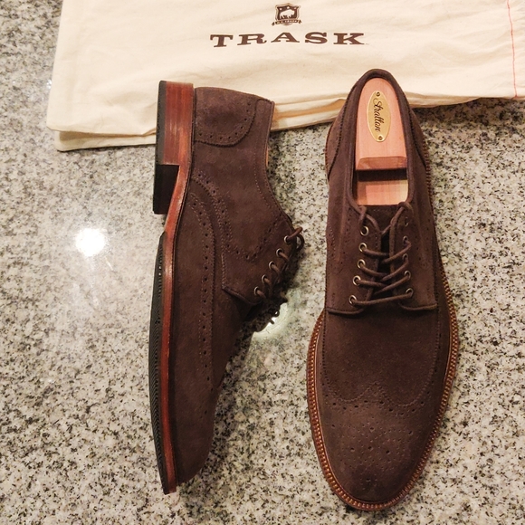 trask logan wingtip derby
